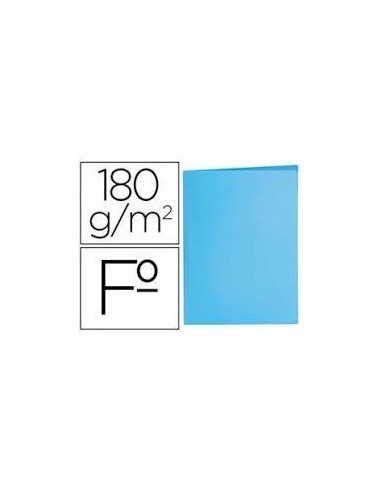 Subcarpeta liderpapel folio azul pastel 180g/m2 (50)